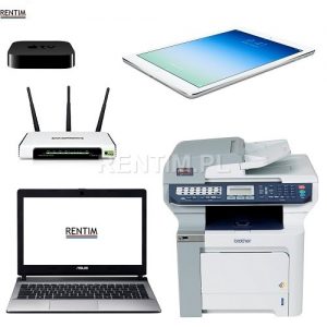 Tablety, sprzęt komputerowy: Ipad Air, laptopy, drukarki, router itp.