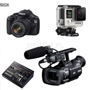 Sprzętu wideo: kamery, aparaty, miksery wideo, splittery, switchery
